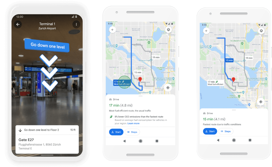 photo of Google Announces New Maps Features, Including Indoor Live View, Weather and Air Pollution Layers, and Eco-Friendly… image